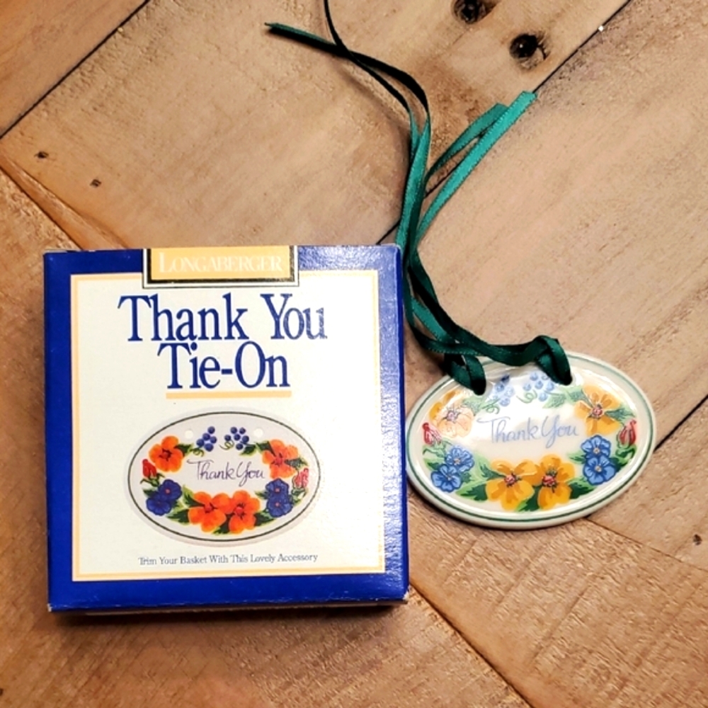 Longaberger Thank You Tie-On